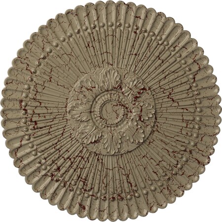 Ekena Millwork Nexus Ceiling Medallion (Fits Canopies up to 2 3/4"), 30"OD x 1 1/4"P, Gobi Desert Crackle CM30NEGDC